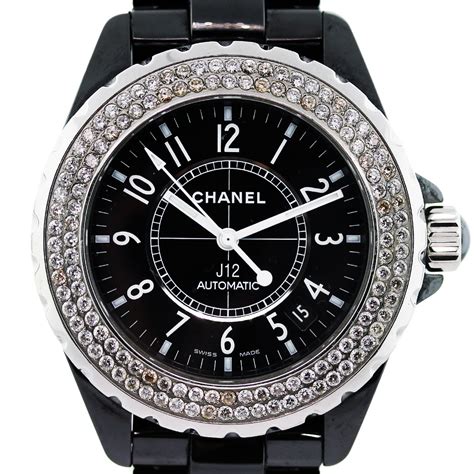 chanel watches womens|chanel black watch with diamonds.